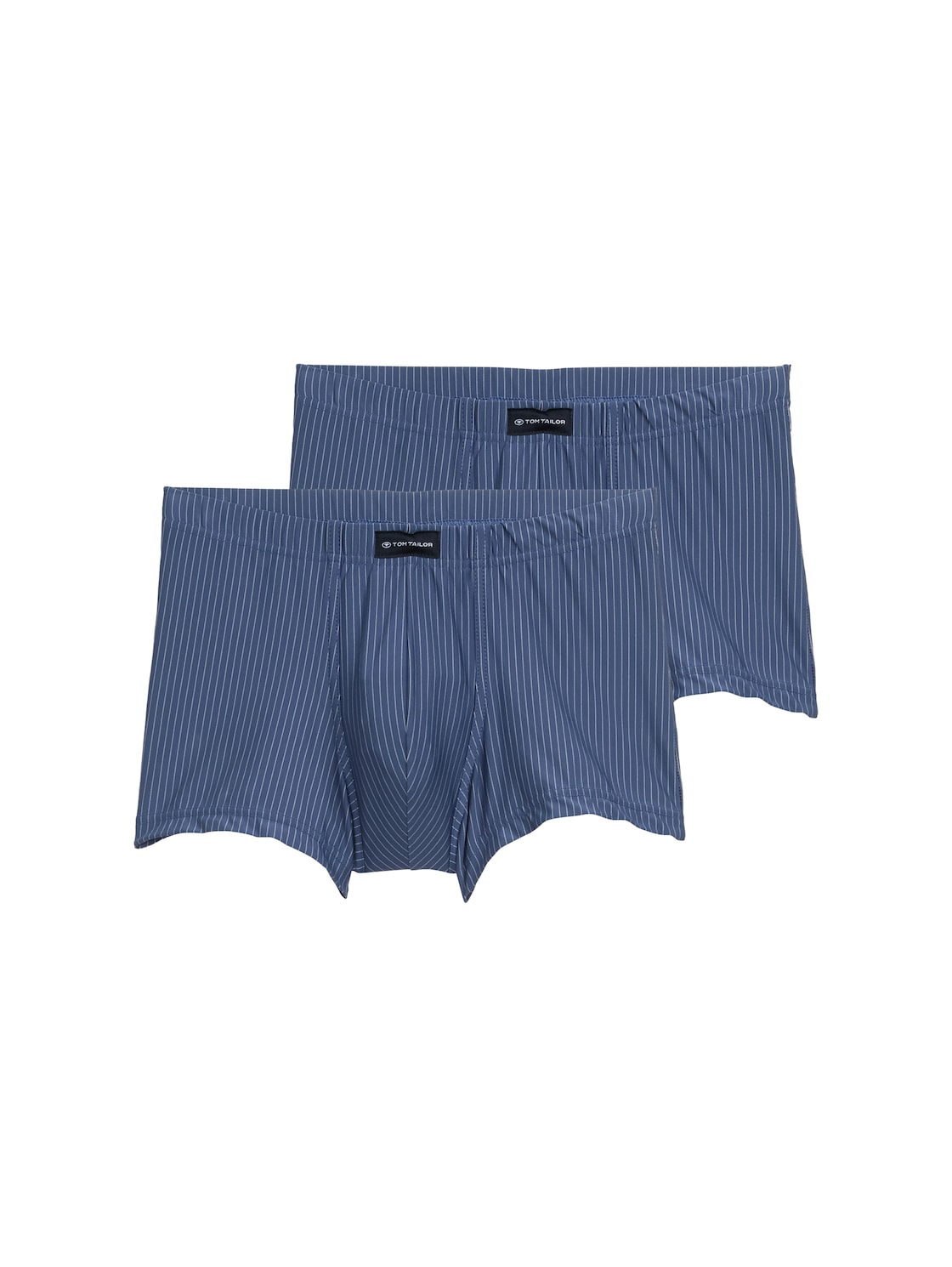 TOM TAILOR Herren Kurze Boxershorts im 2er-Pack, blau, Uni, Gr. M/5 von Tom Tailor