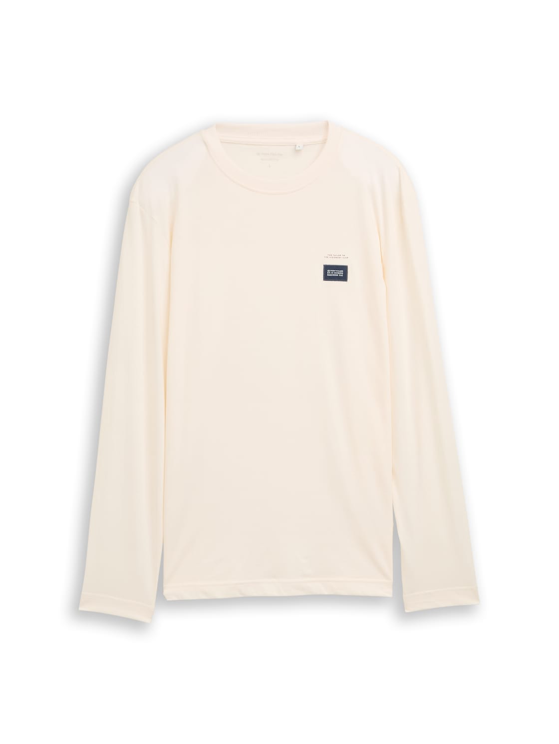 TOM TAILOR Herren Langarmshirt aus Baumwolle, braun, Uni, Gr. M von Tom Tailor