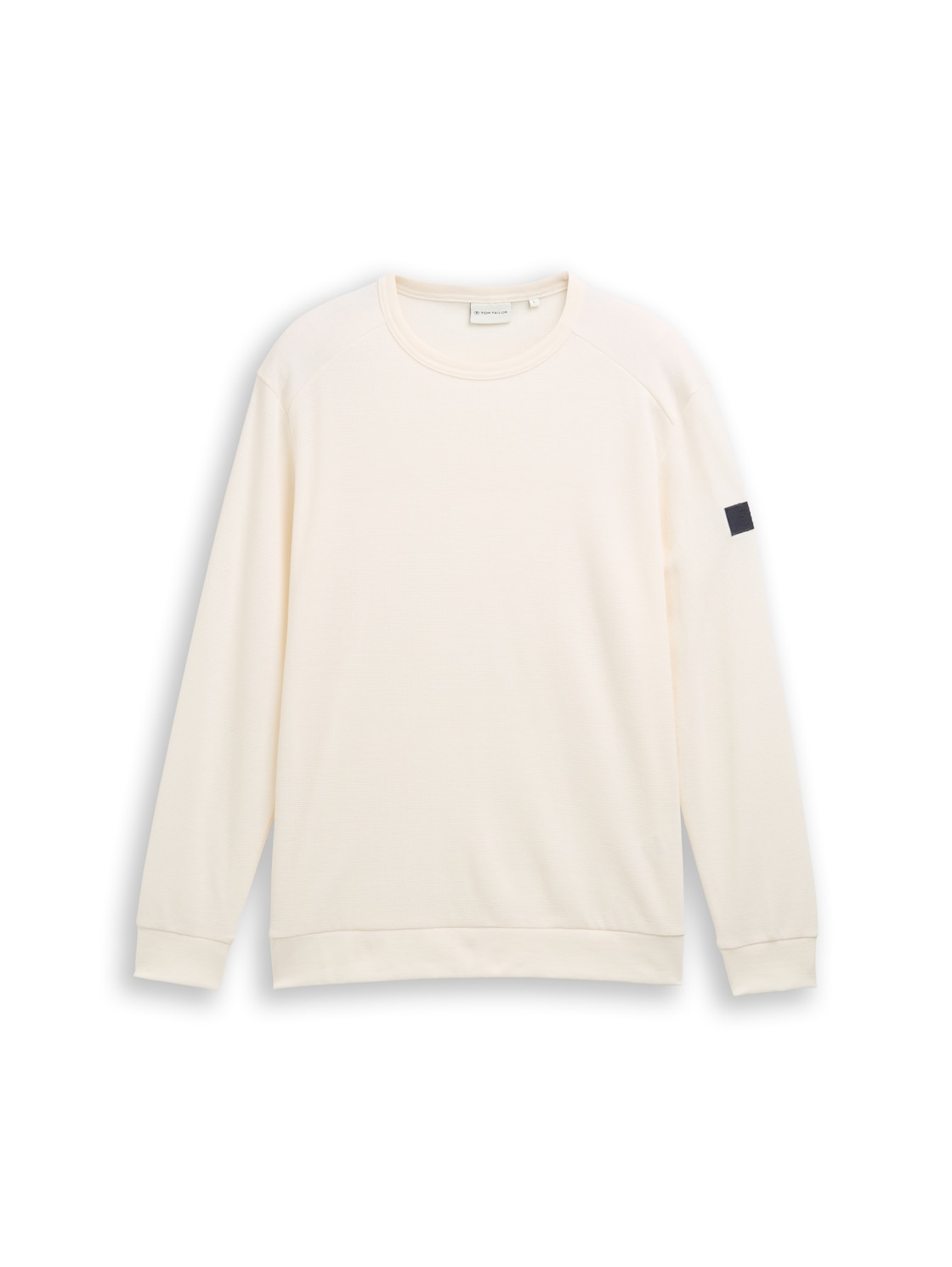 TOM TAILOR Herren Langarmshirt mit Waffelstruktur, braun, Uni, Gr. XL von Tom Tailor