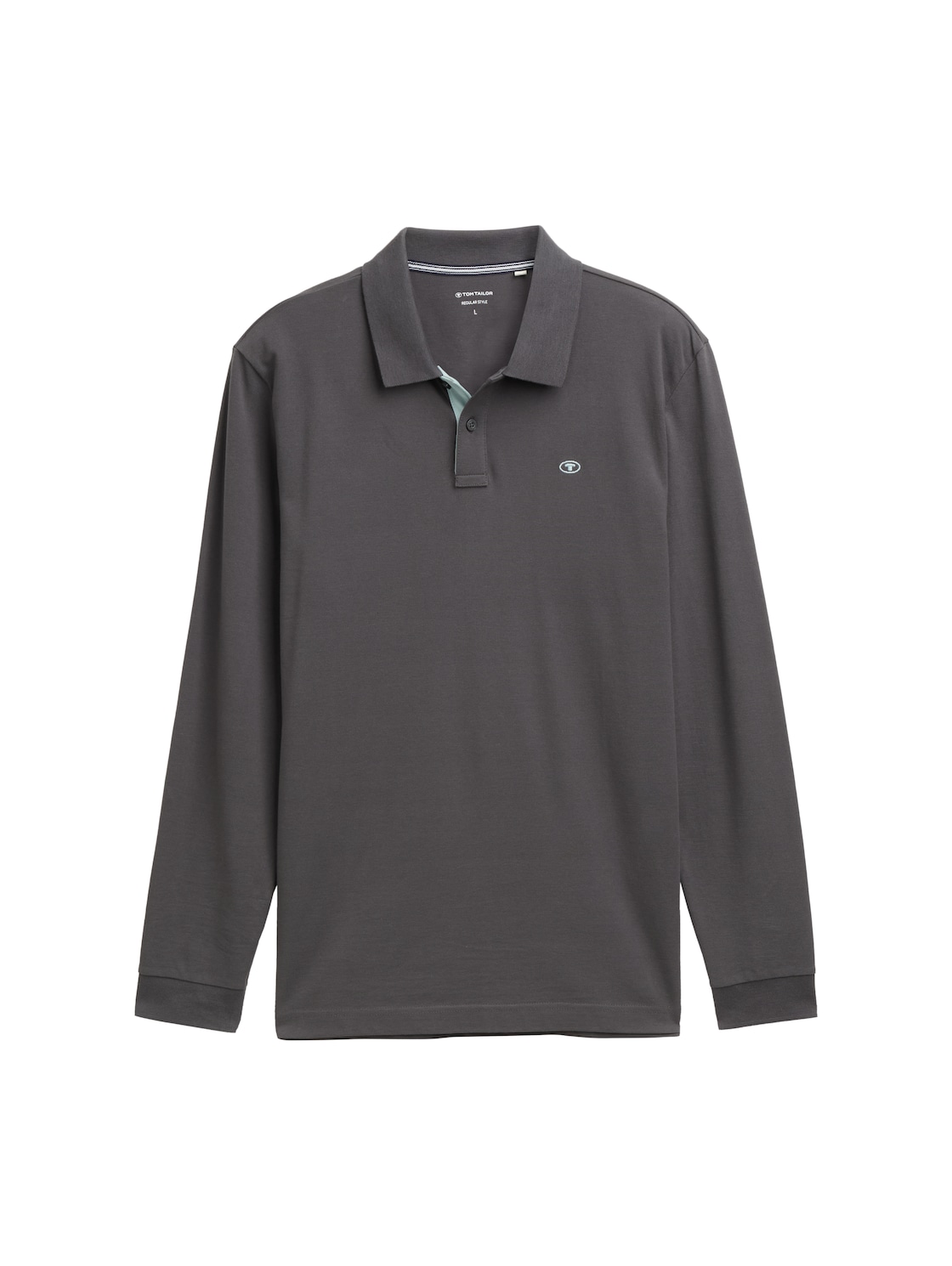 TOM TAILOR Herren Longsleeve Piqué Poloshirt, grau, Uni, Gr. XXL TOM TAILOR Herren Longsleeve Piqué Poloshirt, grau, Uni, Gr. XXL von Tom Tailor
