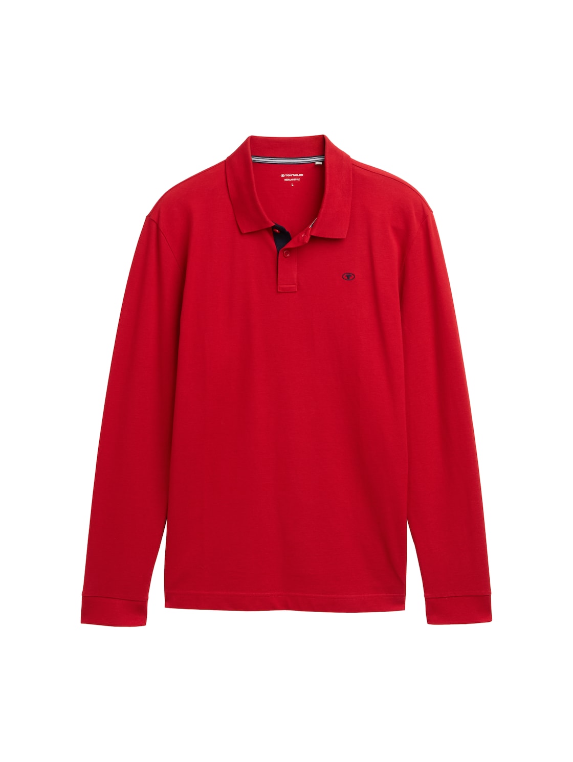 TOM TAILOR Herren Longsleeve Piqué Poloshirt, rot, Uni, Gr. XXL TOM TAILOR Herren Longsleeve Piqué Poloshirt, rot, Uni, Gr. XXL von Tom Tailor