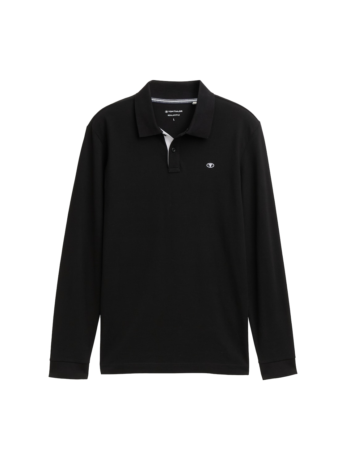 TOM TAILOR Herren Longsleeve Piqué Poloshirt, schwarz, Uni, Gr. XXL TOM TAILOR Herren Longsleeve Piqué Poloshirt, schwarz, Uni, Gr. XXL von Tom Tailor
