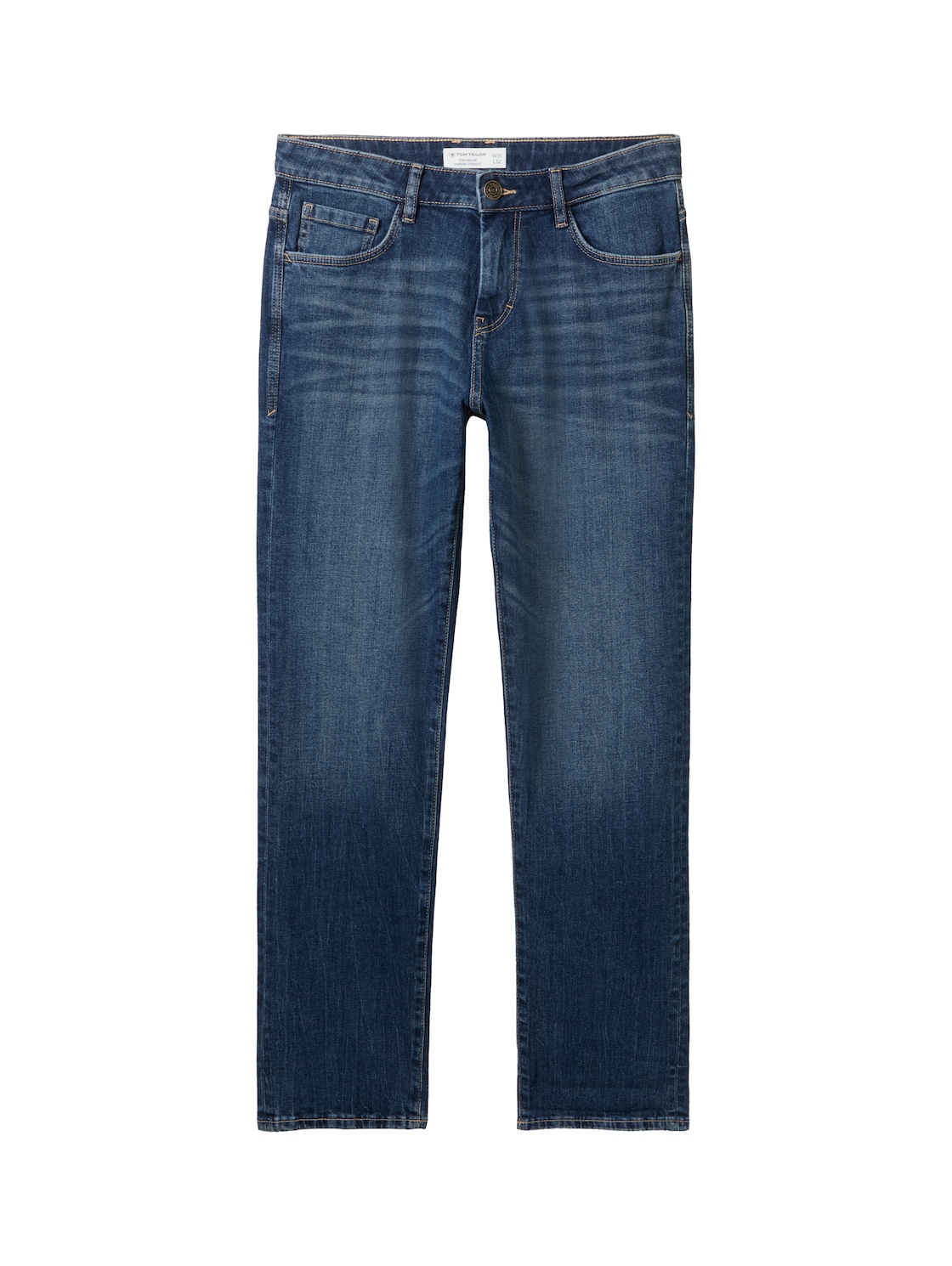 TOM TAILOR Herren Marvin Straight Jeans, blau, Uni, Gr. 36/36 von Tom Tailor