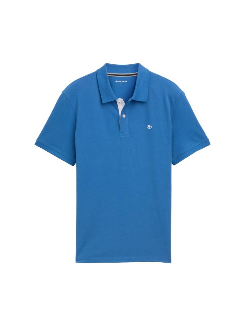 TOM TAILOR Herren Piqué Poloshirt aus Baumwolle, blau, Uni, Gr. XXXL TOM TAILOR Herren Piqué Poloshirt aus Baumwolle, blau, Uni, Gr. XXXL von Tom Tailor