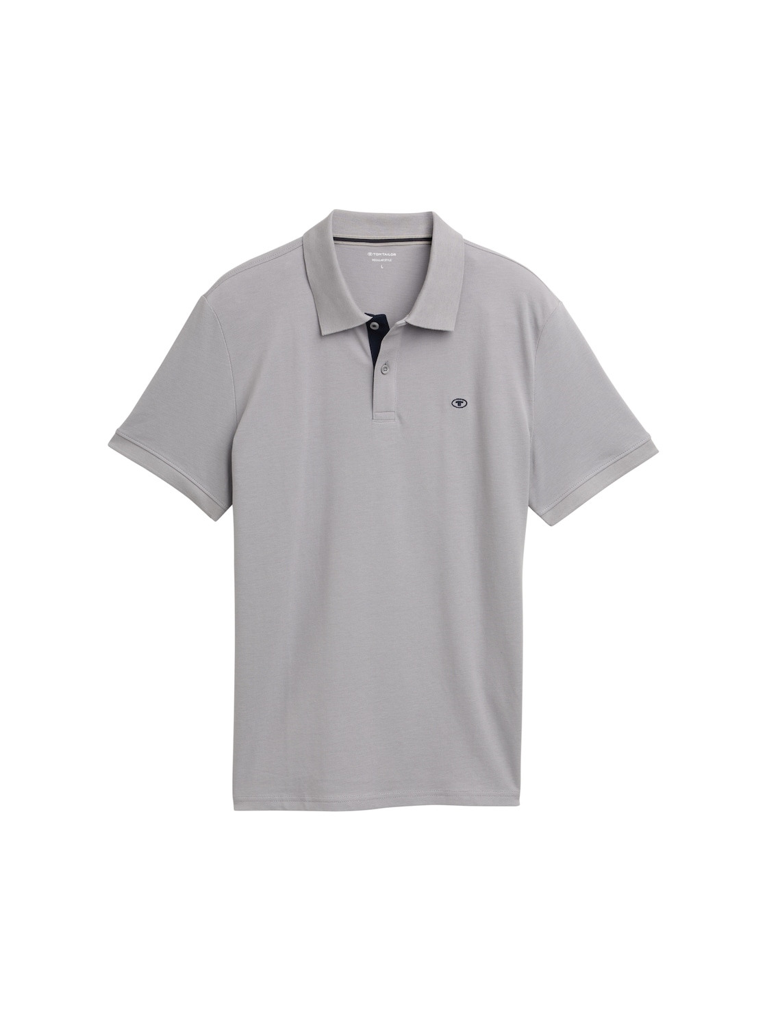 TOM TAILOR Herren Piqué Poloshirt aus Baumwolle, grau, Uni, Gr. XXL von Tom Tailor