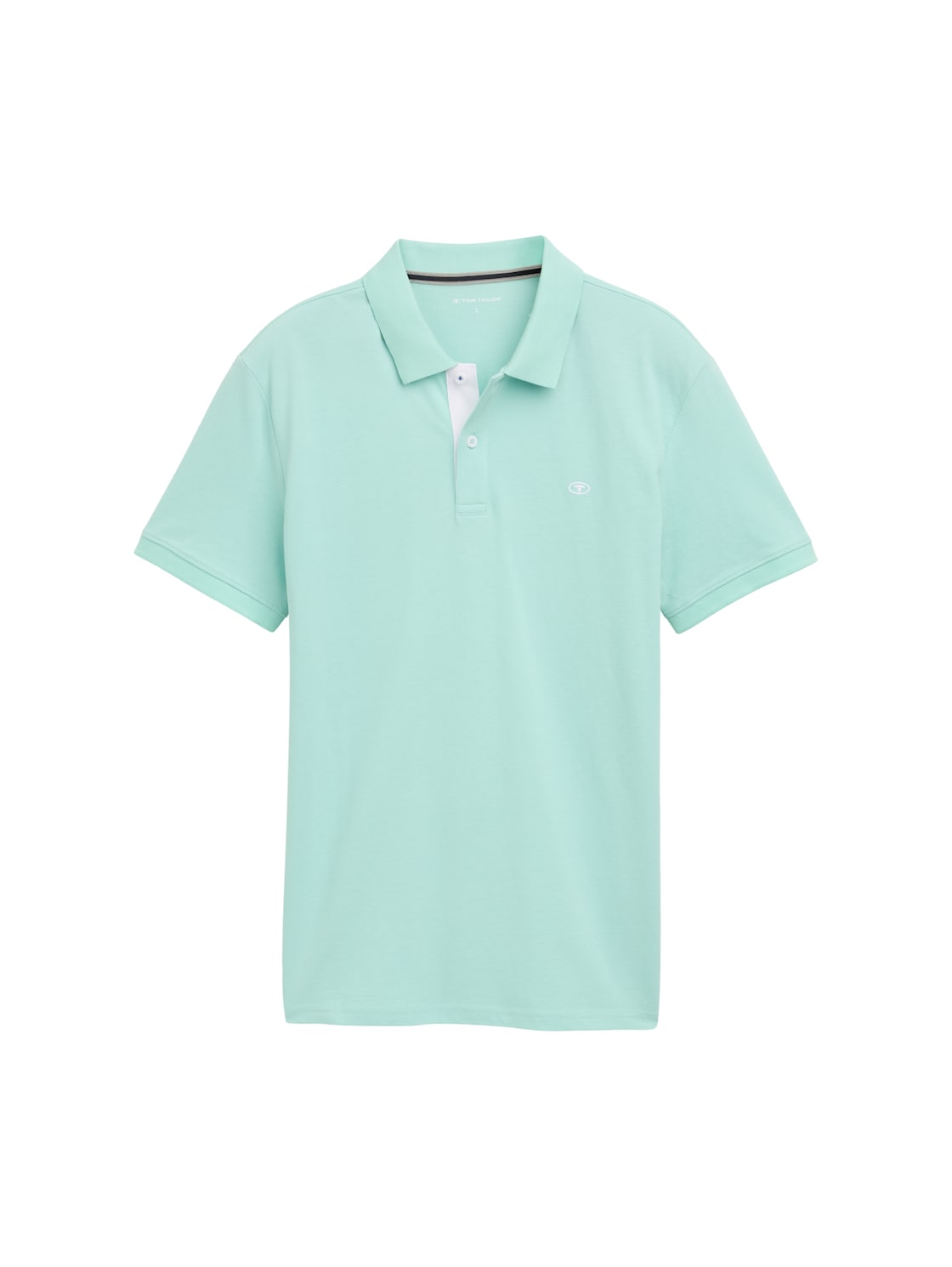 TOM TAILOR Herren Piqué Poloshirt aus Baumwolle, grün, Uni, Gr. S von Tom Tailor