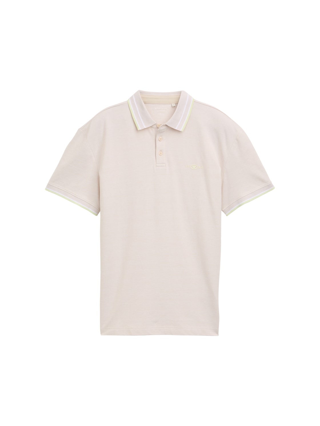 TOM TAILOR Herren Piqué Poloshirt mit Stretch, beige, Uni, Gr. XL von Tom Tailor