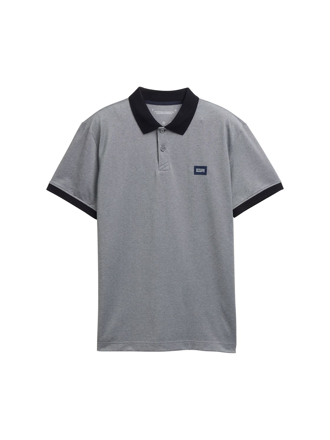 TOM TAILOR Herren Piqué Poloshirt mit Stretch, blau, Meliert, Gr. XXL von Tom Tailor