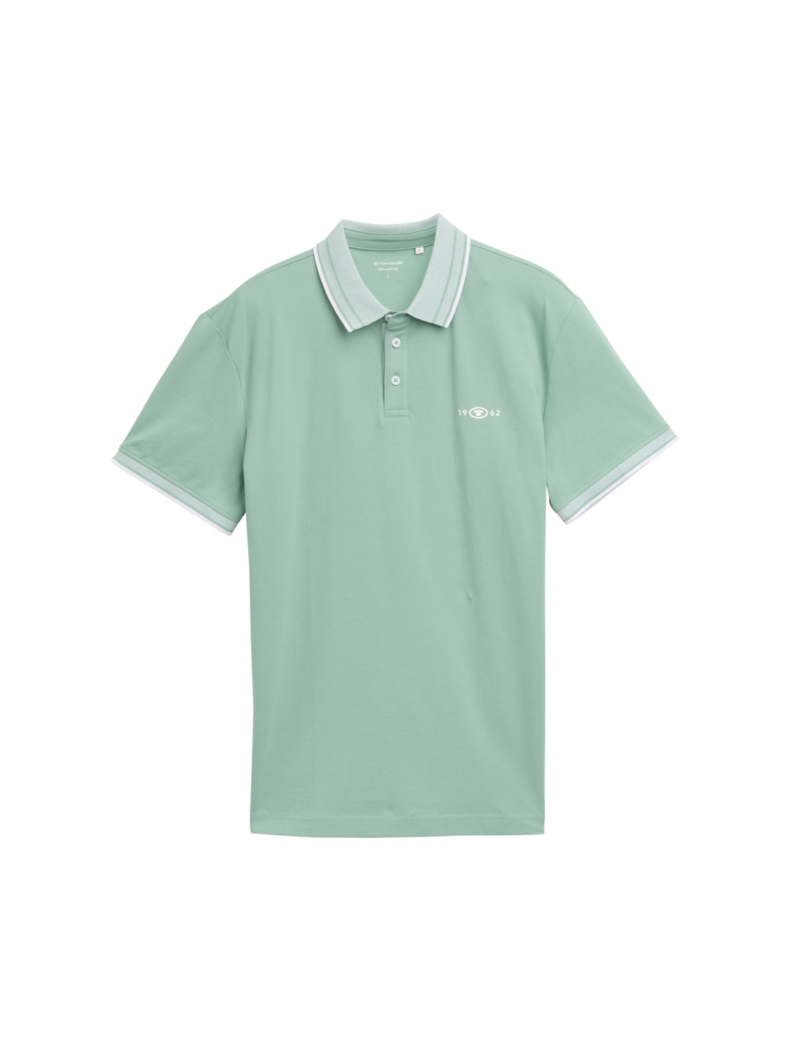 TOM TAILOR Herren Piqué Poloshirt mit Stretch, grün, Uni, Gr. M von Tom Tailor