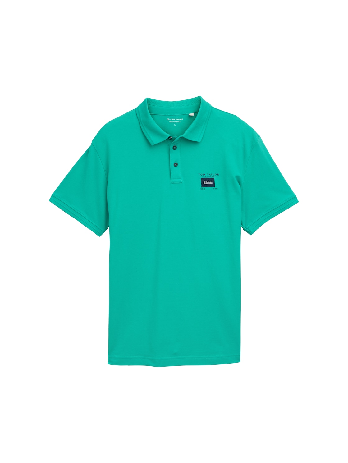 TOM TAILOR Herren Piqué Poloshirt mit Stretch, grün, Uni, Gr. XL von Tom Tailor