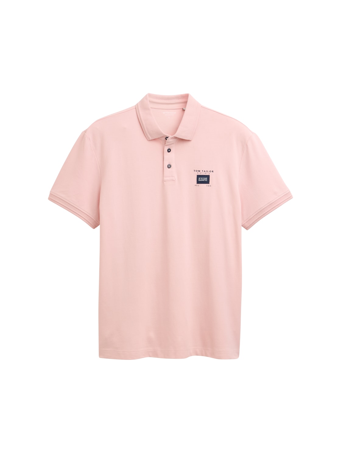 TOM TAILOR Herren Piqué Poloshirt mit Stretch, rosa, Uni, Gr. M von Tom Tailor