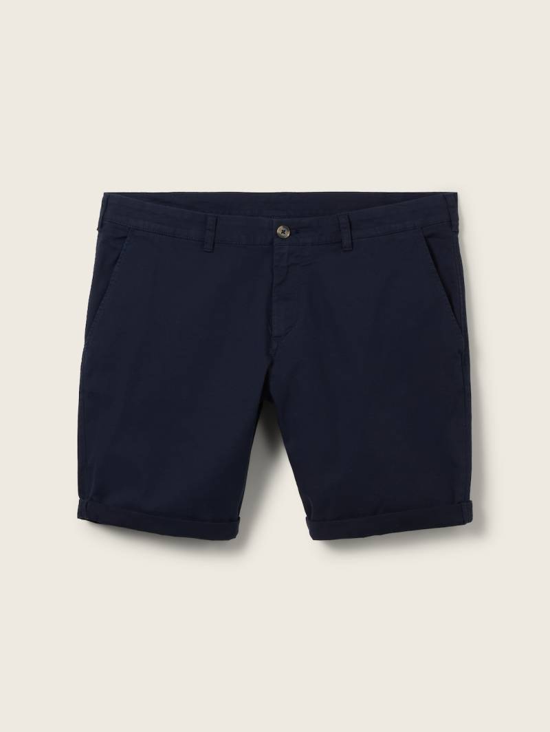 TOM TAILOR Herren Plus - Chino Shorts, blau, Uni, Gr. 48 von Tom Tailor