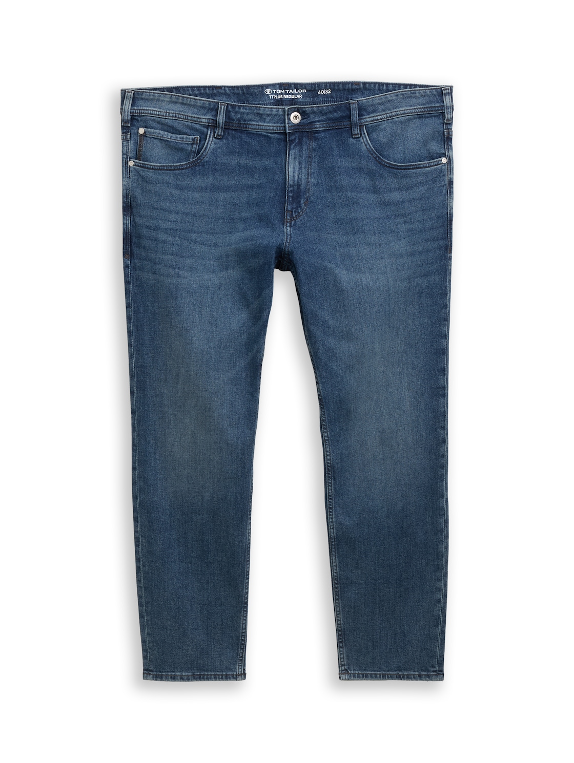 TOM TAILOR Herren Plus Size - Regular Fit Jeans, blau, Uni, Gr. 40/36 TOM TAILOR Herren Plus Size - Regular Fit Jeans, blau, Uni, Gr. 40/36 von Tom Tailor