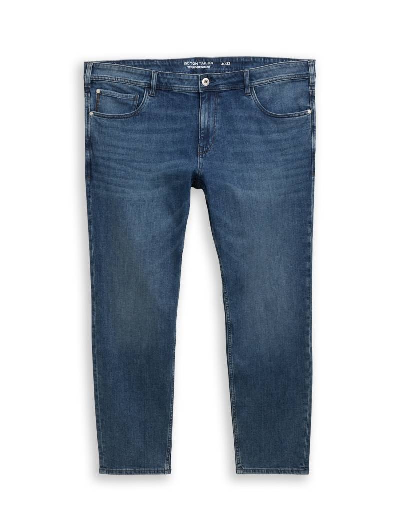 TOM TAILOR Herren Plus Size - Regular Fit Jeans, blau, Uni, Gr. 40/36 TOM TAILOR Herren Plus Size - Regular Fit Jeans, blau, Uni, Gr. 40/36 von Tom Tailor