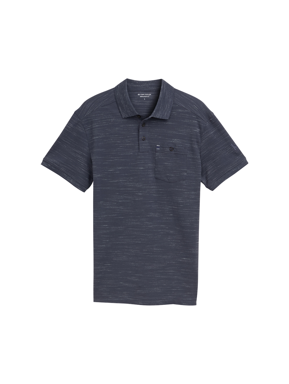 TOM TAILOR Herren Poloshirt mit Brusttasche, grau, Uni, Gr. XXL von Tom Tailor