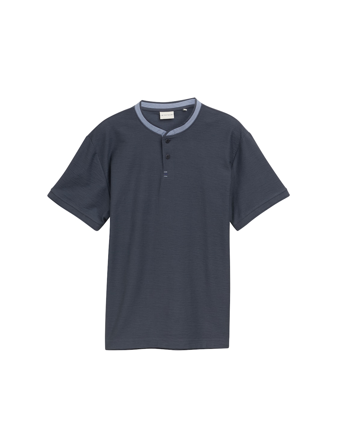 TOM TAILOR Herren Poloshirt mit Stehkragen, grau, Uni, Gr. XXXL von Tom Tailor