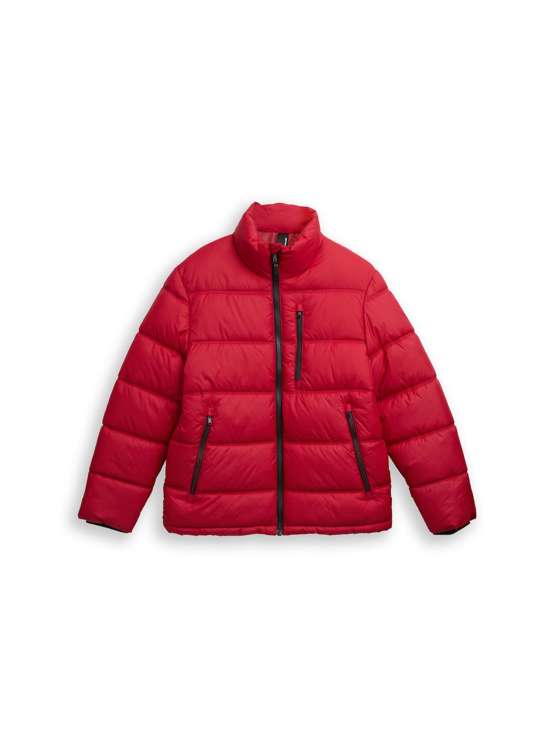 TOM TAILOR Herren Puffer-Jacke aus wasserabweisendem Material, rot, Uni, Gr. XXL von Tom Tailor