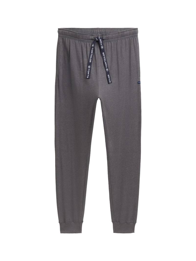 TOM TAILOR Herren Pyjama-Hose mit Kordelzug, grau, Meliert, Gr. 54 von Tom Tailor