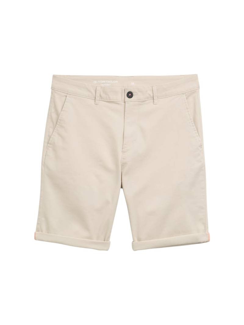 TOM TAILOR Herren Slim Chino Shorts, braun, Uni, Gr. 38 von Tom Tailor