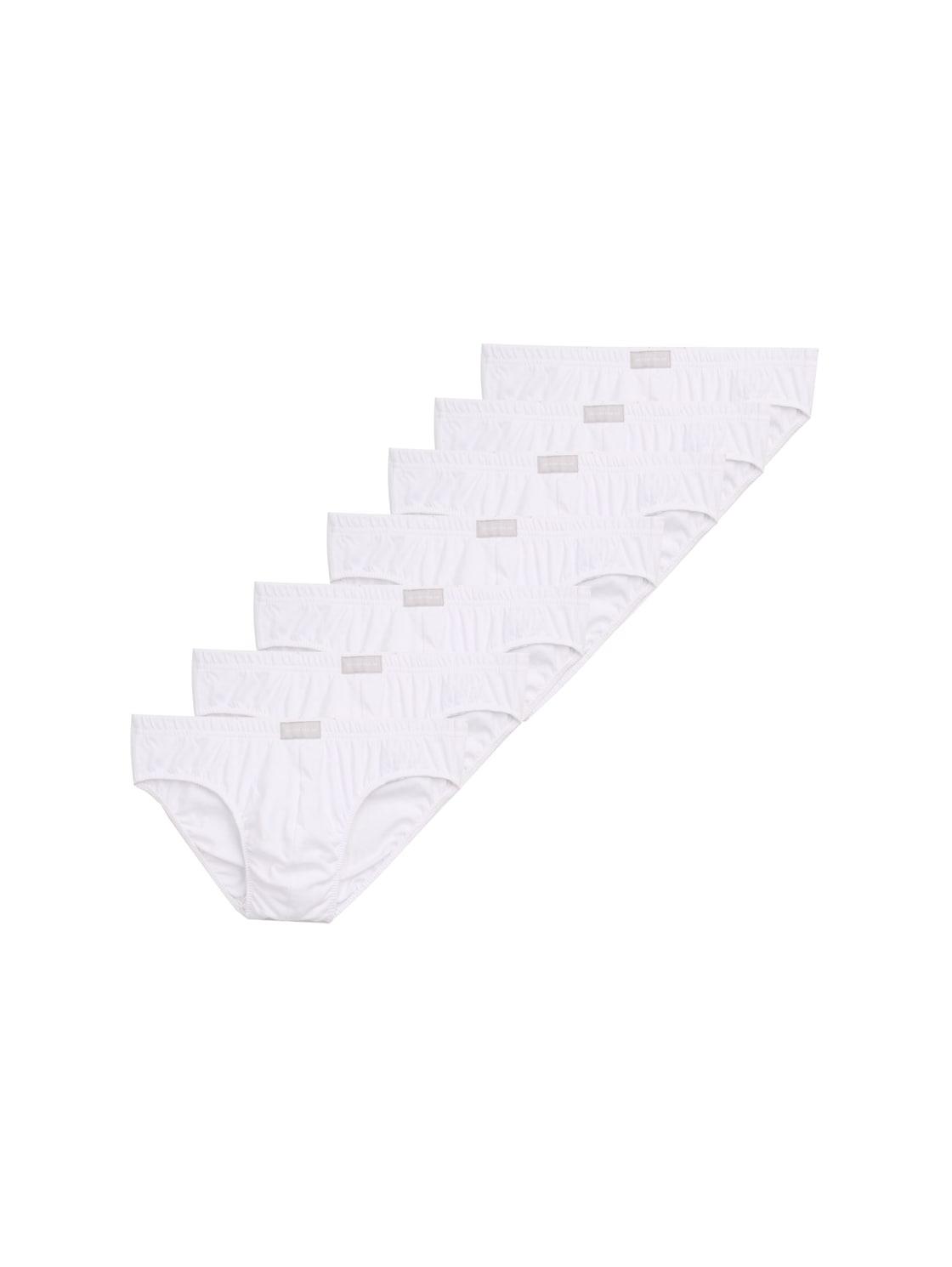 TOM TAILOR Herren Slips aus Baumwolle im 7er-Pack, weiß, Uni, Gr. M/5 von Tom Tailor