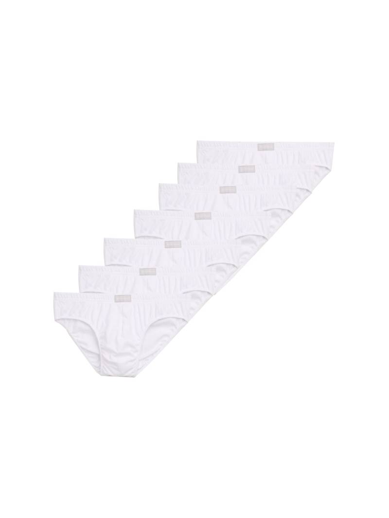 TOM TAILOR Herren Slips aus Baumwolle im 7er-Pack, weiß, Uni, Gr. M/5 von Tom Tailor