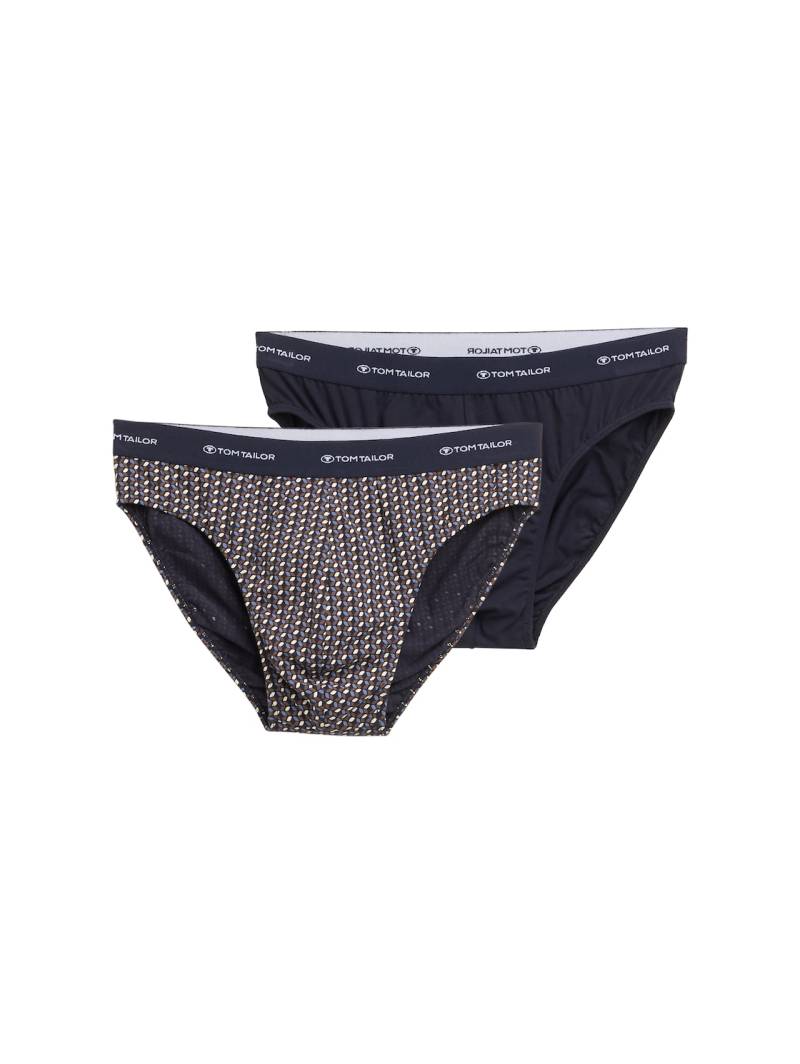 TOM TAILOR Herren Slips im 2er-Pack, blau, Print, Gr. XXL/8 von Tom Tailor