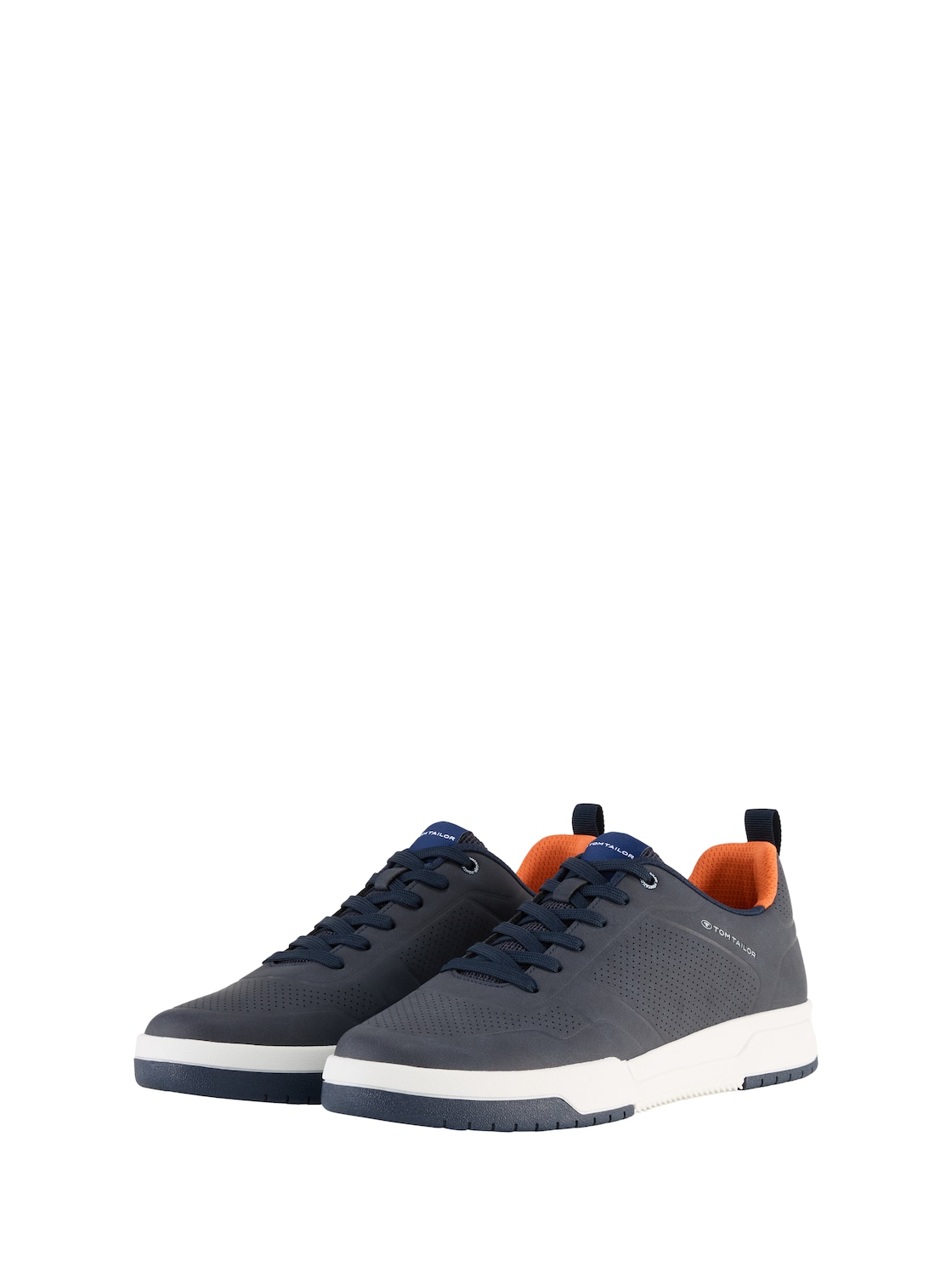 TOM TAILOR Herren Sneaker mit Lochmuster auf der Vorderkappe, blau, Uni, Gr. 44 von Tom Tailor
