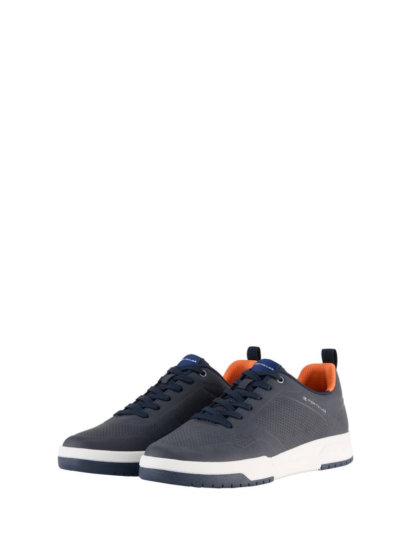 TOM TAILOR Herren Sneaker mit Lochmuster auf der Vorderkappe, blau, Uni, Gr. 41 von Tom Tailor