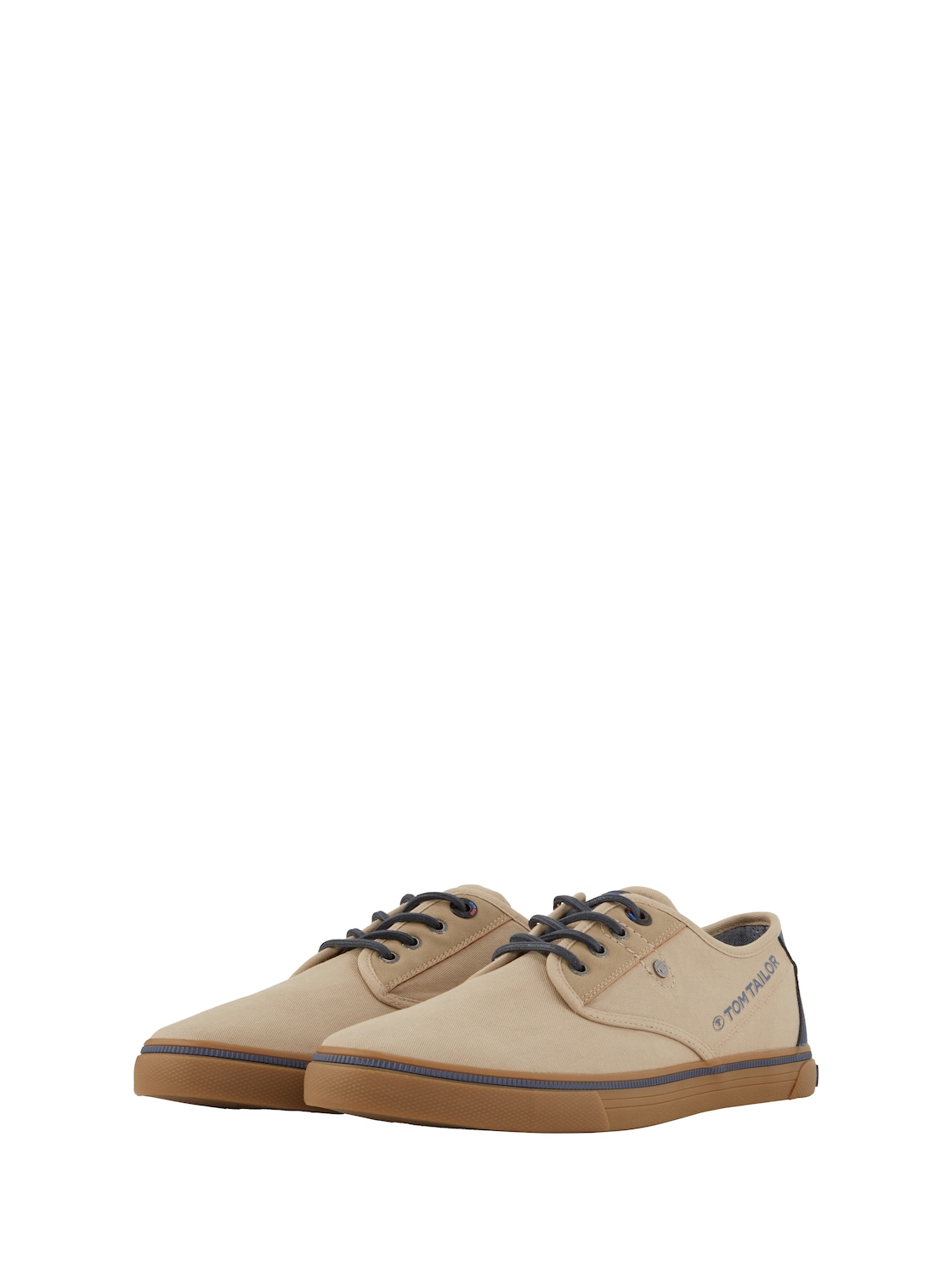 TOM TAILOR Herren Sneaker zum Binden, beige, Uni, Gr. 41 von Tom Tailor