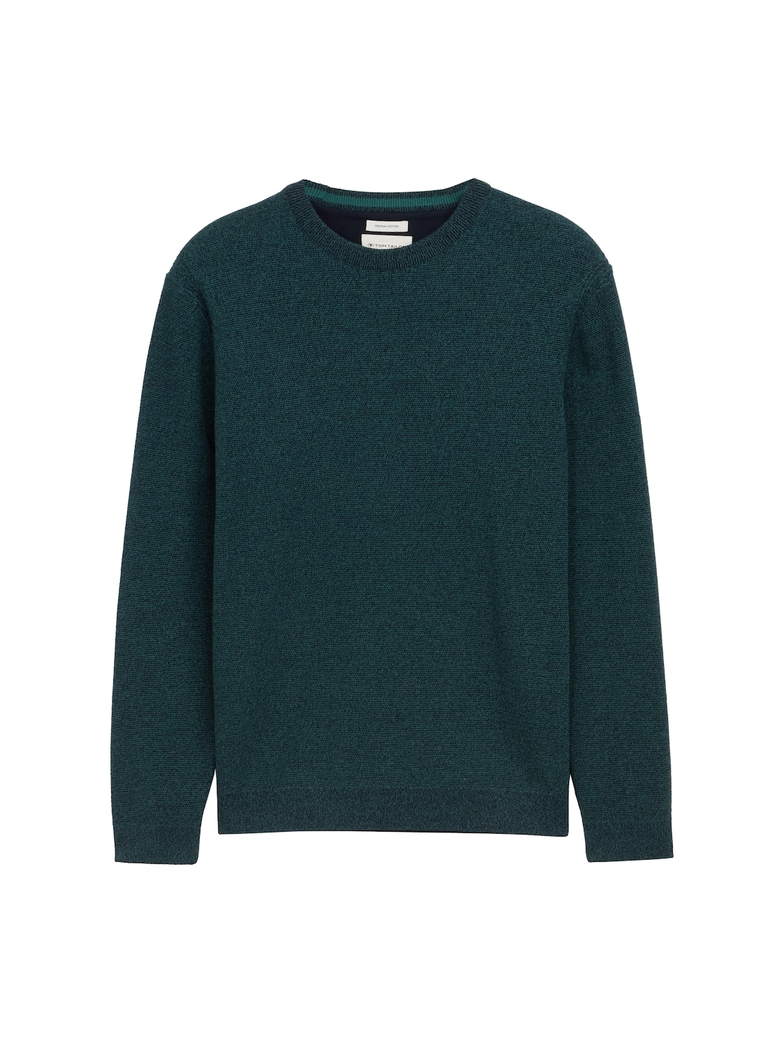 TOM TAILOR Herren Strickpullover aus Bio-Baumwolle, grün, Meliert, Gr. XXL TOM TAILOR Herren Strickpullover aus Bio-Baumwolle, grün, Meliert, Gr. XXL von Tom Tailor