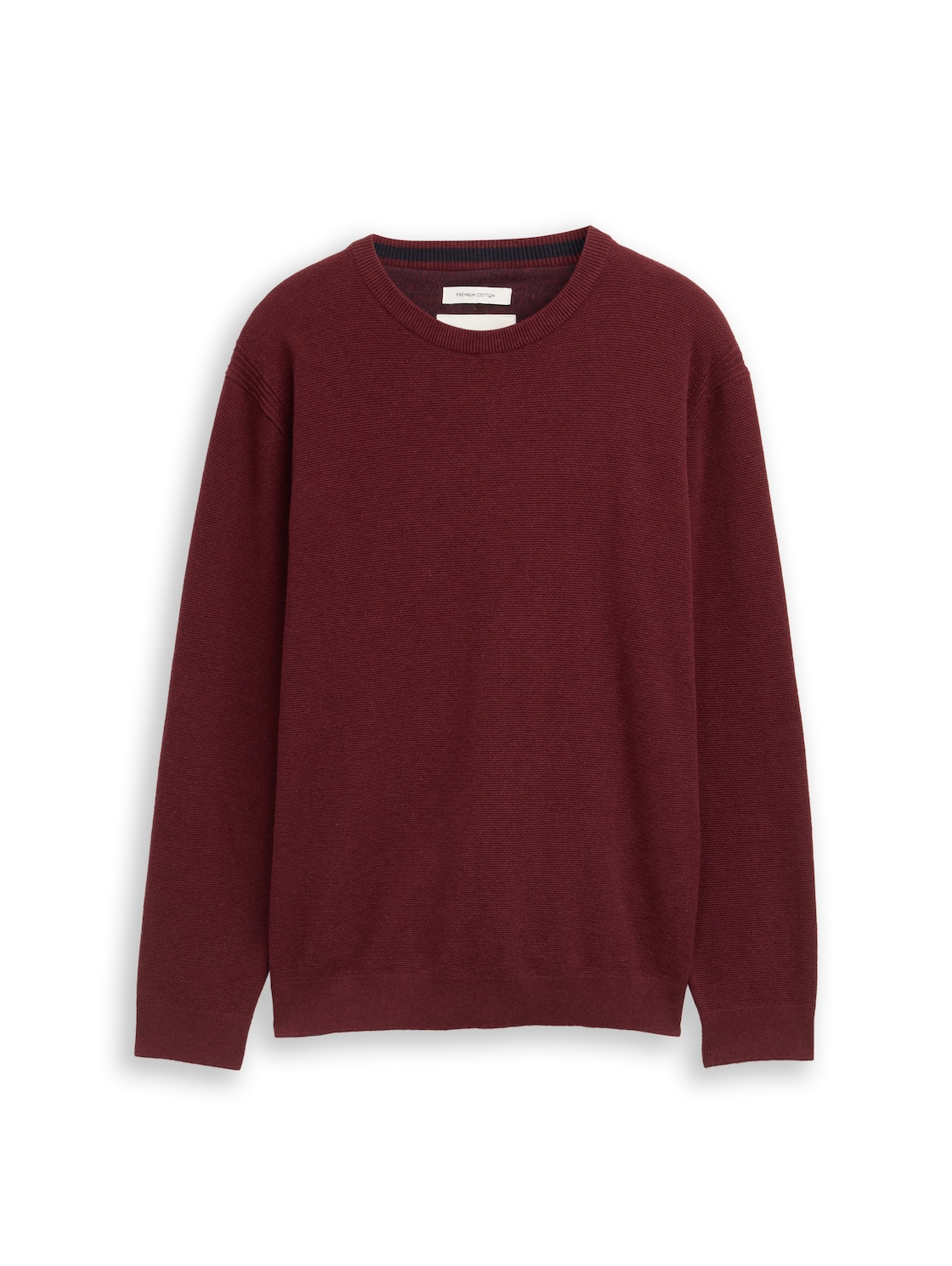 TOM TAILOR Herren Strickpullover aus Bio-Baumwolle, rot, Meliert, Gr. S TOM TAILOR Herren Strickpullover aus Bio-Baumwolle, rot, Meliert, Gr. S von Tom Tailor
