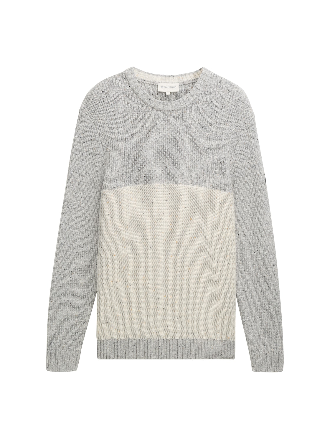 TOM TAILOR Herren Strickpullover mit Strukturmix, weiß, Meliert, Gr. M TOM TAILOR Herren Strickpullover mit Strukturmix, weiß, Meliert, Gr. M von Tom Tailor