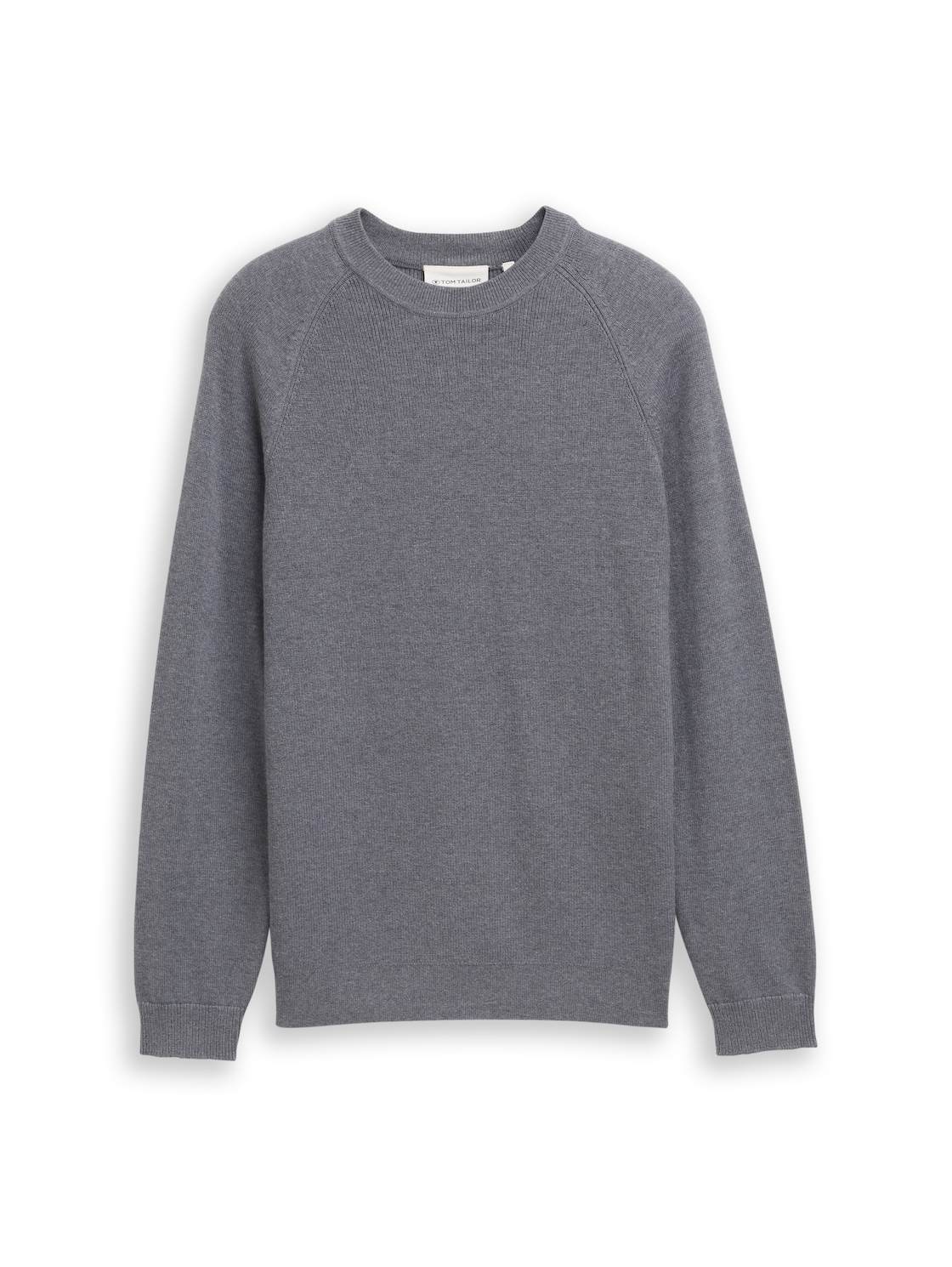 TOM TAILOR Herren Strickpullover mit Wollanteil, grau, Meliert, Gr. XXXL von Tom Tailor