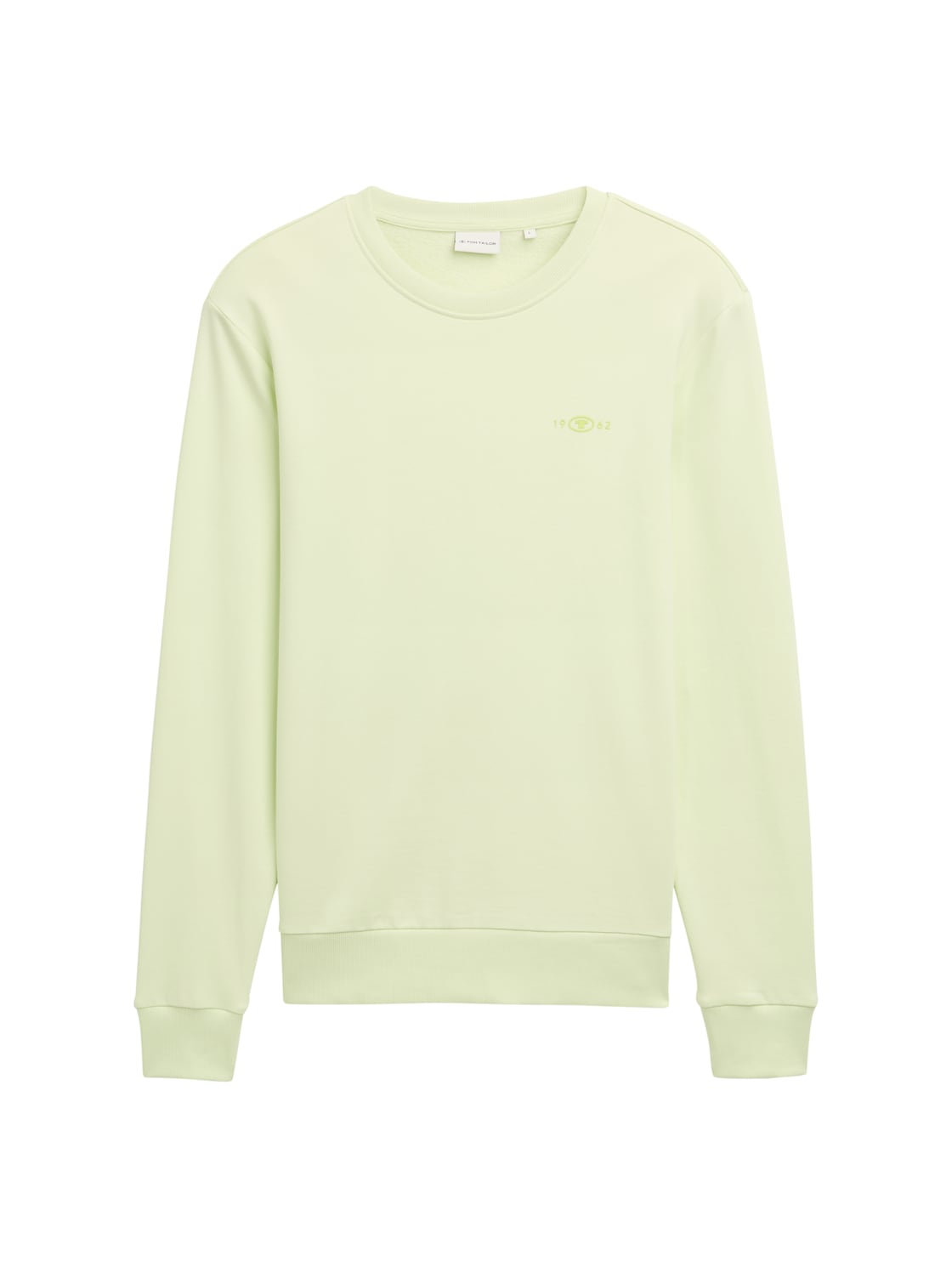 TOM TAILOR Herren Sweatshirt mit Logo-Print, grün, Uni, Gr. M von Tom Tailor