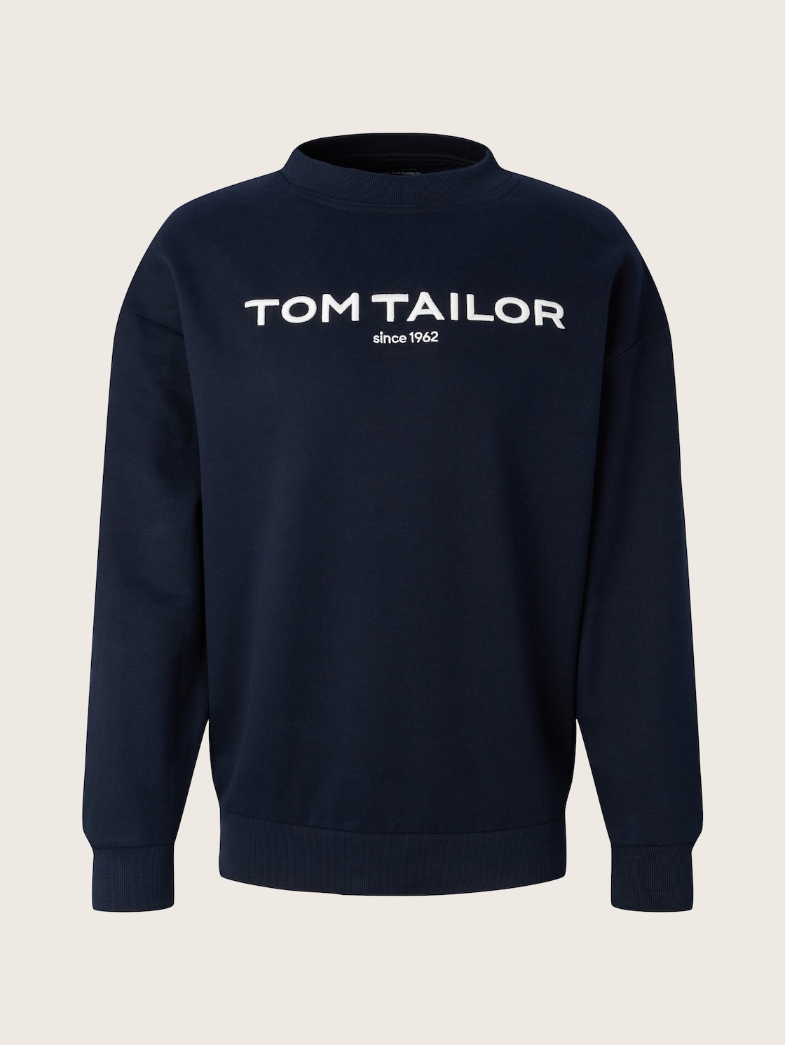 TOM TAILOR Herren Sweatshirt mit Logoprint, blau, Logo Print, Gr. XL von Tom Tailor