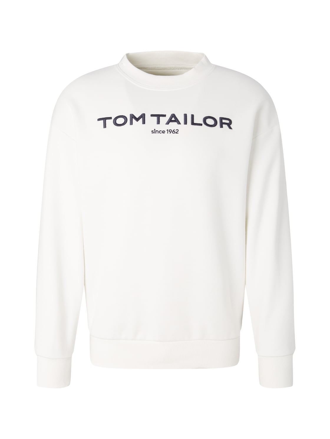 TOM TAILOR Herren Sweatshirt mit Logoprint, weiß, Logo Print, Gr. XL von Tom Tailor