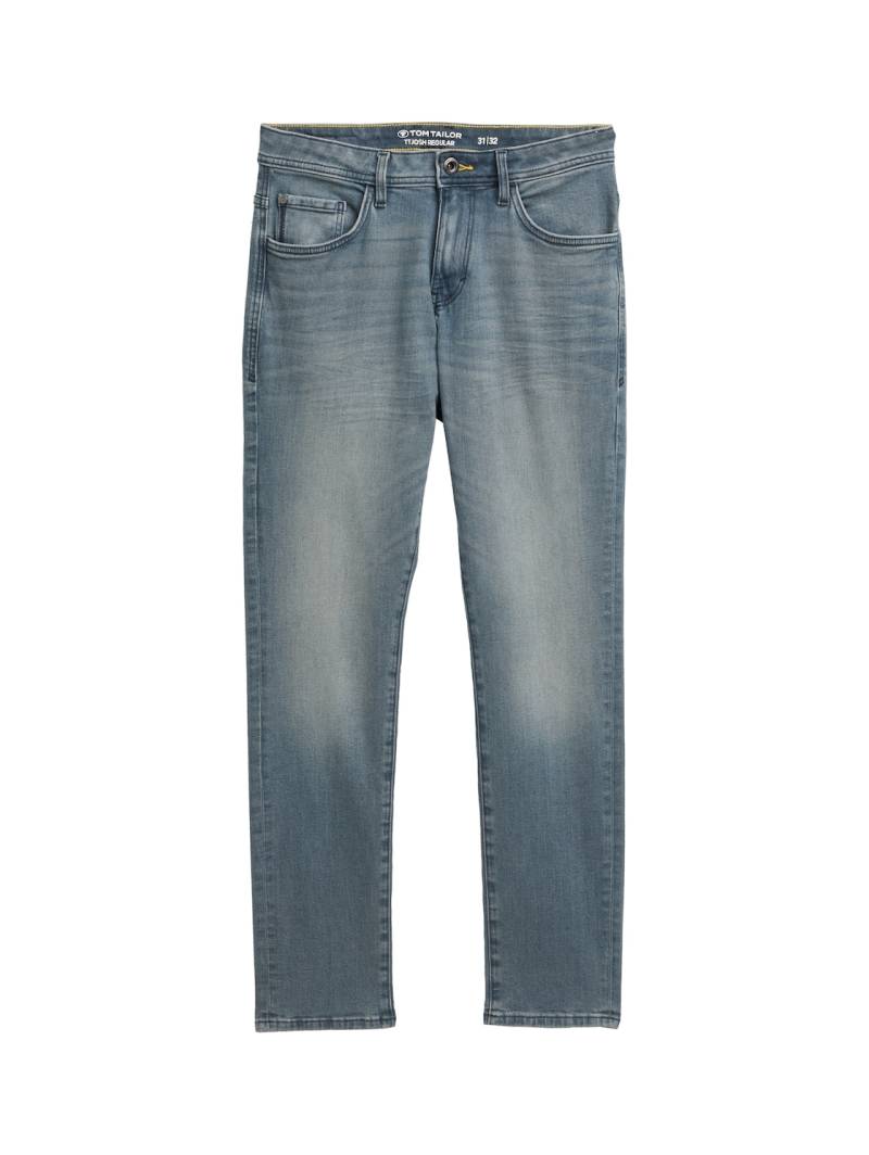 TOM TAILOR Herren TTJOSH REGULAR SLIM Jeans, blau, Uni, Gr. 31/32 von Tom Tailor