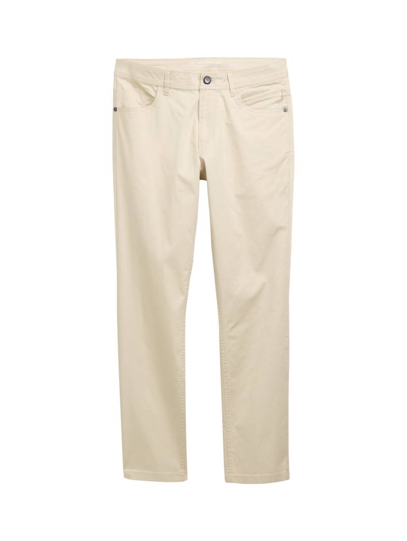 TOM TAILOR Herren TTJOSH Regular Slim Ultralight Hose, braun, Uni, Gr. 30/32 von Tom Tailor