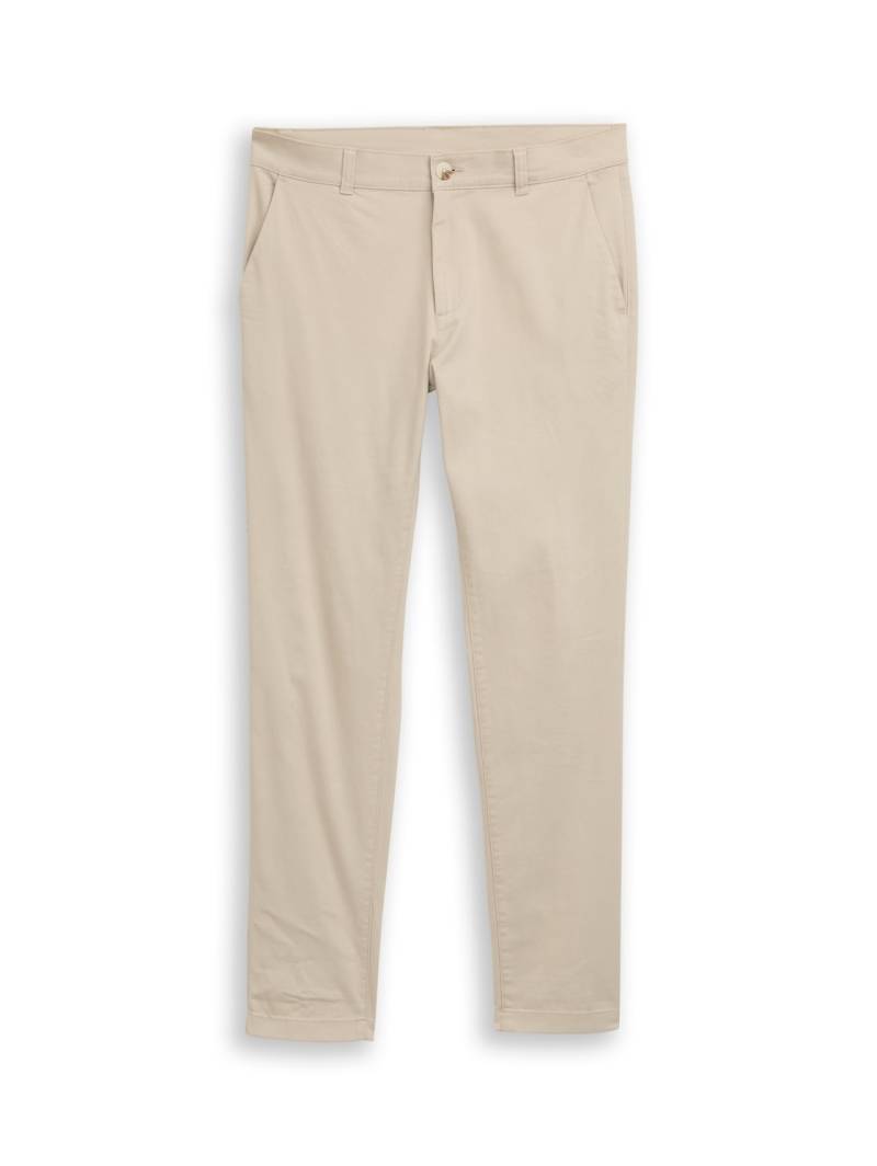 TOM TAILOR Herren TTTRAVIS SLIM Chino Hose, braun, Uni, Gr. 36/36 von Tom Tailor