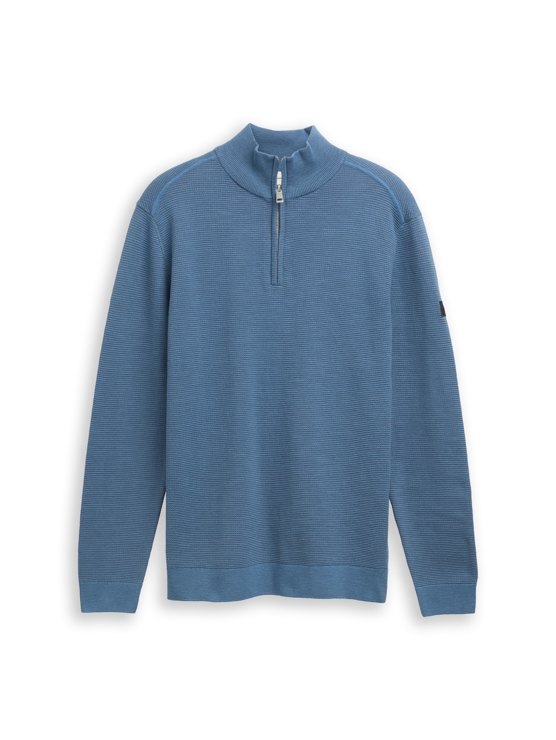 TOM TAILOR Herren Troyer Strickpullover aus Baumwolle, blau, Uni, Gr. S TOM TAILOR Herren Troyer Strickpullover aus Baumwolle, blau, Uni, Gr. S von Tom Tailor