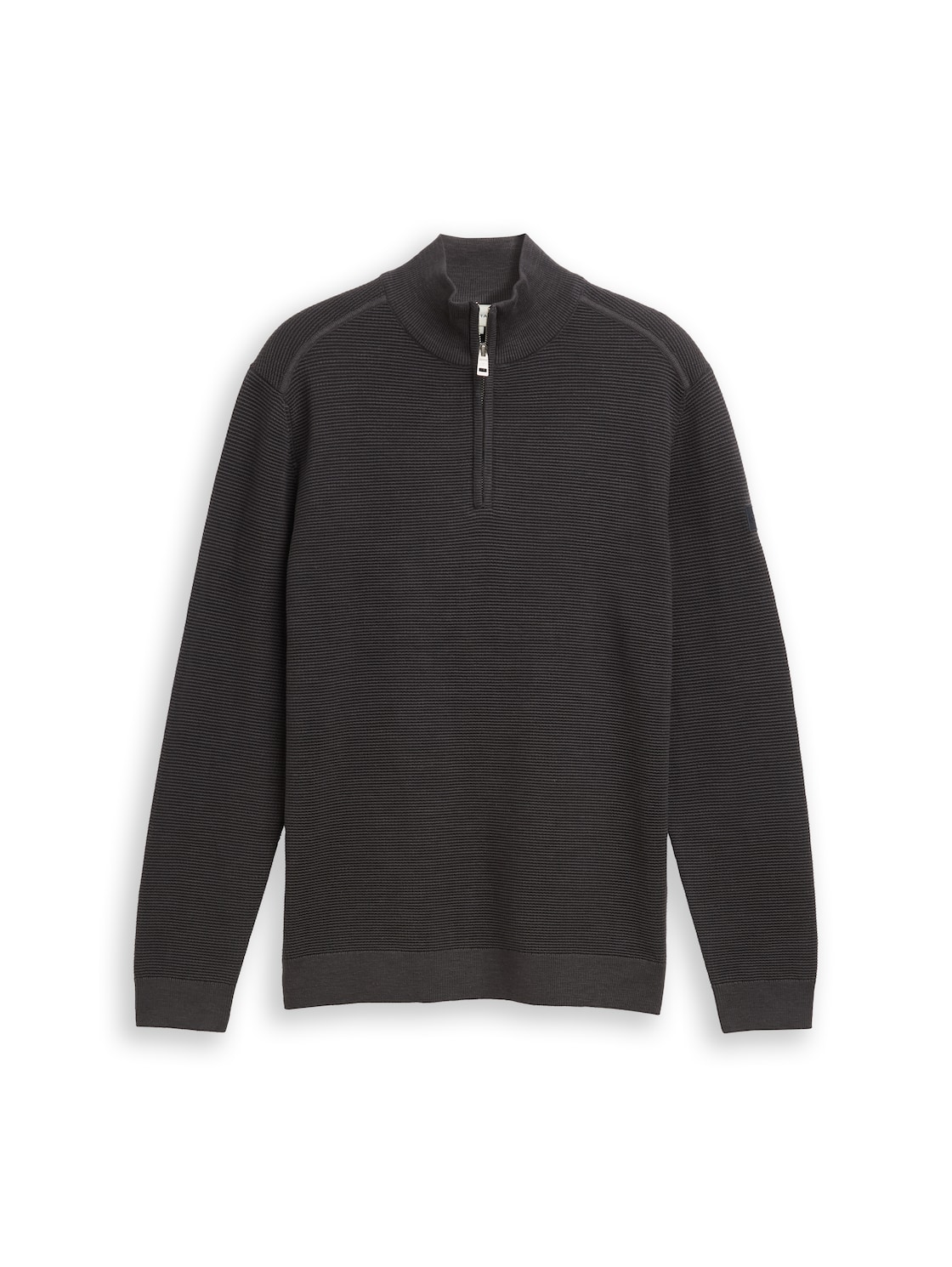 TOM TAILOR Herren Troyer Strickpullover aus Baumwolle, schwarz, Uni, Gr. XL TOM TAILOR Herren Troyer Strickpullover aus Baumwolle, schwarz, Uni, Gr. XL von Tom Tailor