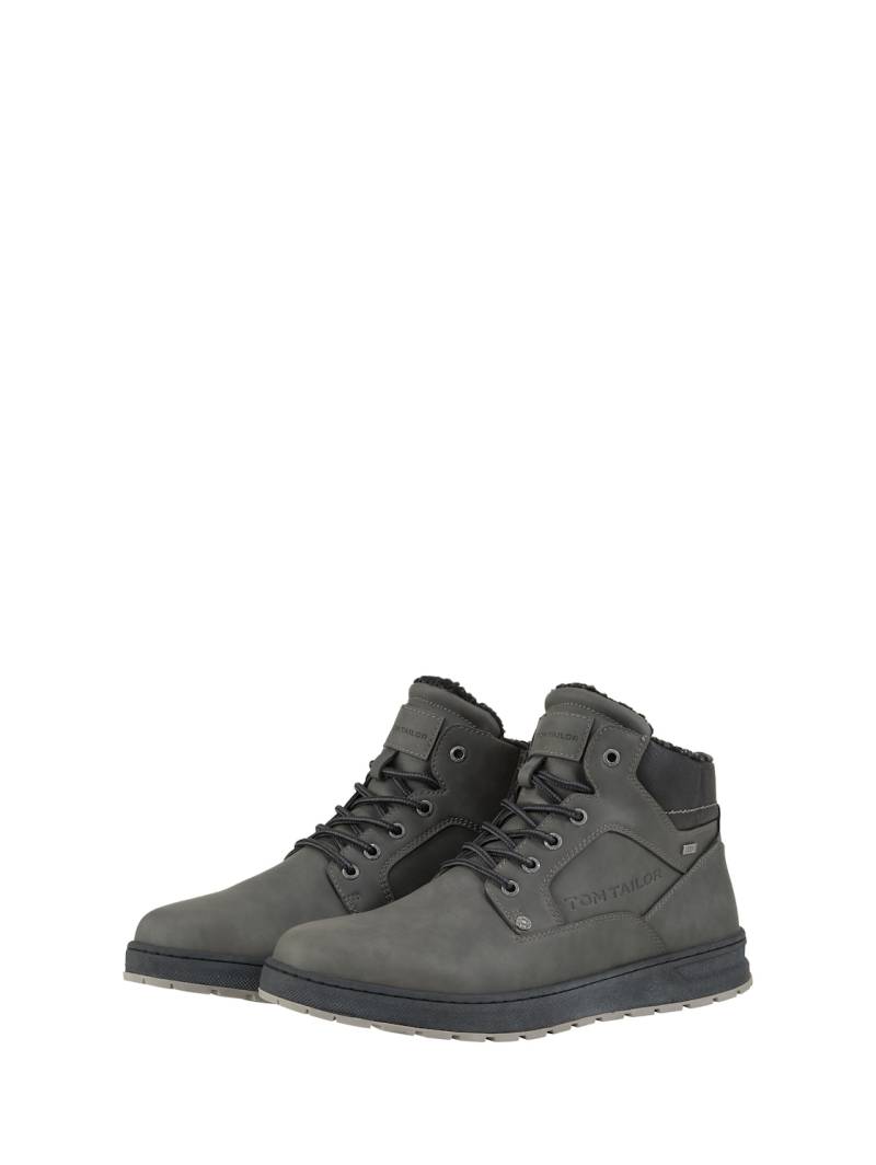TOM TAILOR Herren Wasserdichte Stiefeletten mit Fütterung, grau, Uni, Gr. 42 von Tom Tailor