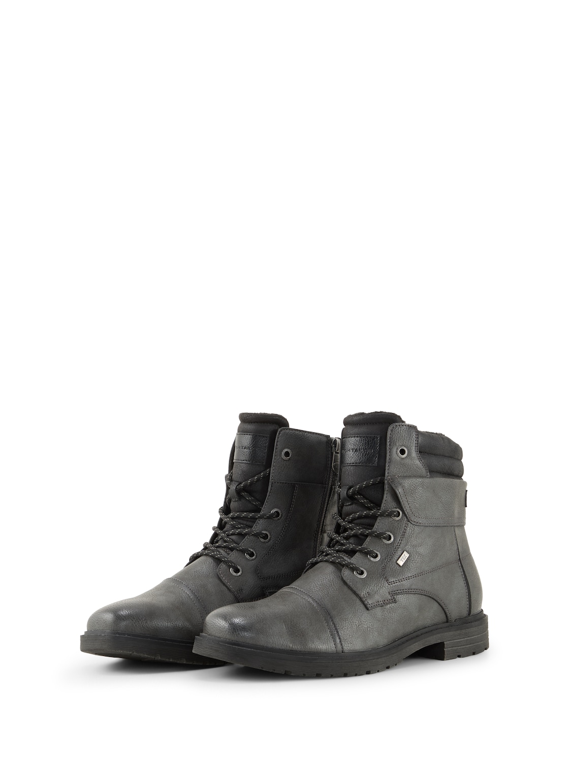 TOM TAILOR Herren Wasserdichte Stiefeletten mit Fütterung, grau, Uni, Gr. 42 von Tom Tailor