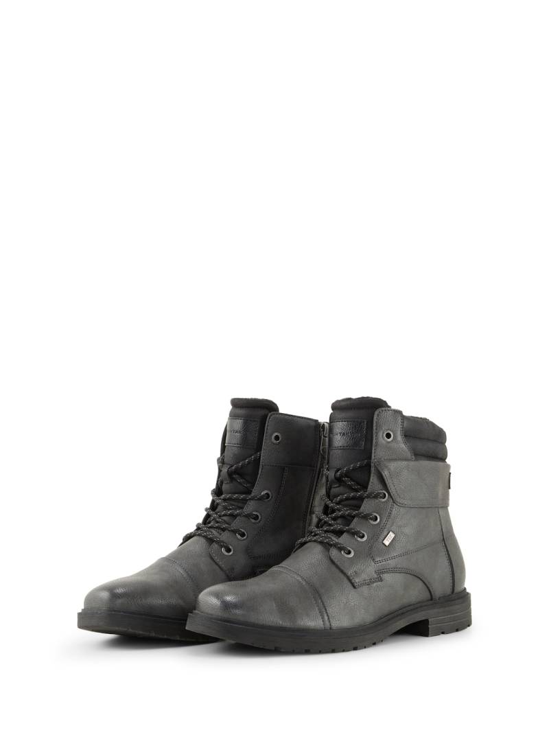 TOM TAILOR Herren Wasserdichte Stiefeletten mit Fütterung, grau, Uni, Gr. 43 von Tom Tailor