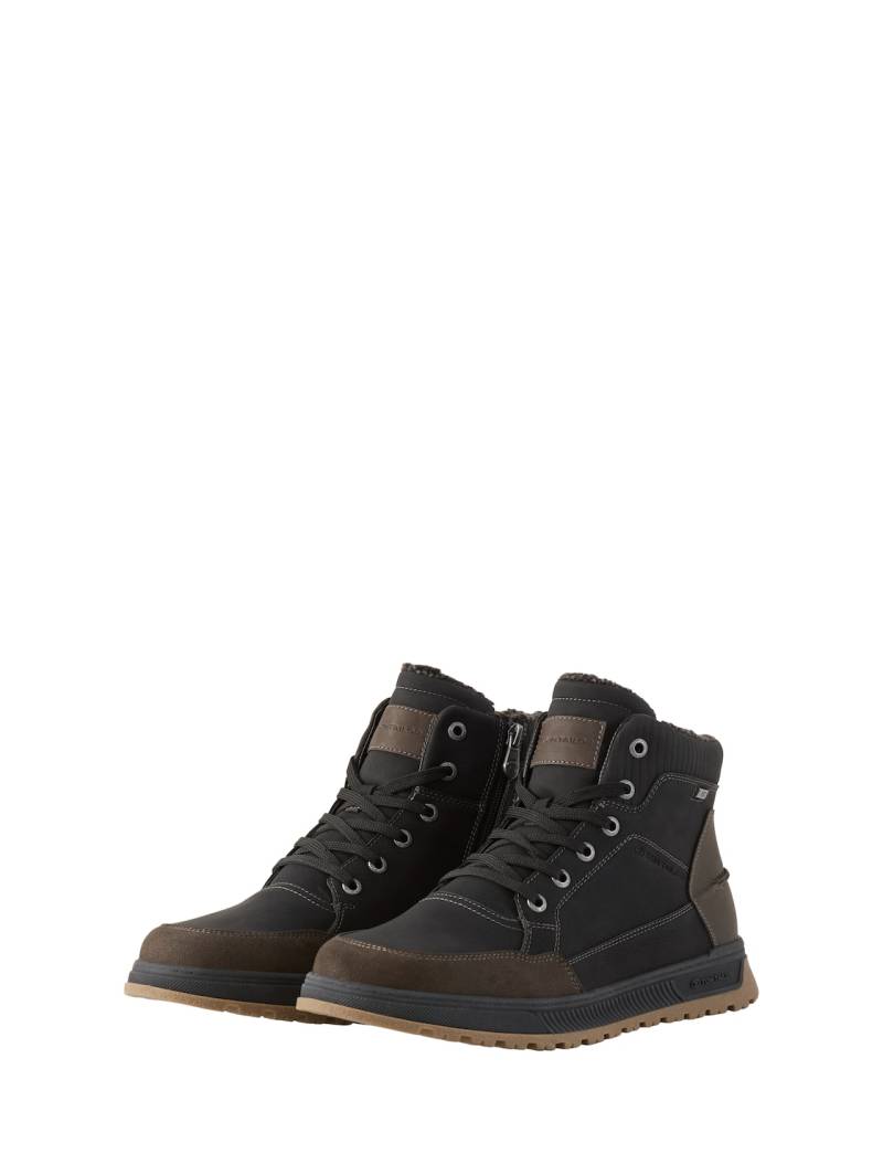 TOM TAILOR Herren Wasserdichte Stiefeletten mit Fütterung, schwarz, Uni, Gr. 43 von Tom Tailor