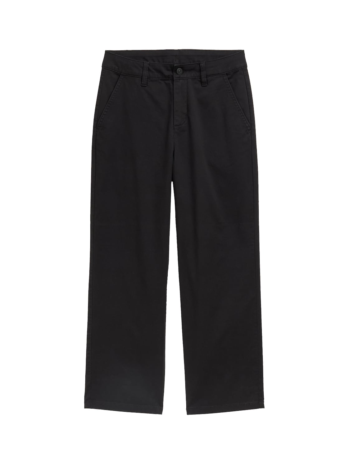 TOM TAILOR Jungen Baggy Fit Chino Hose, schwarz, Uni, Gr. 164 von Tom Tailor