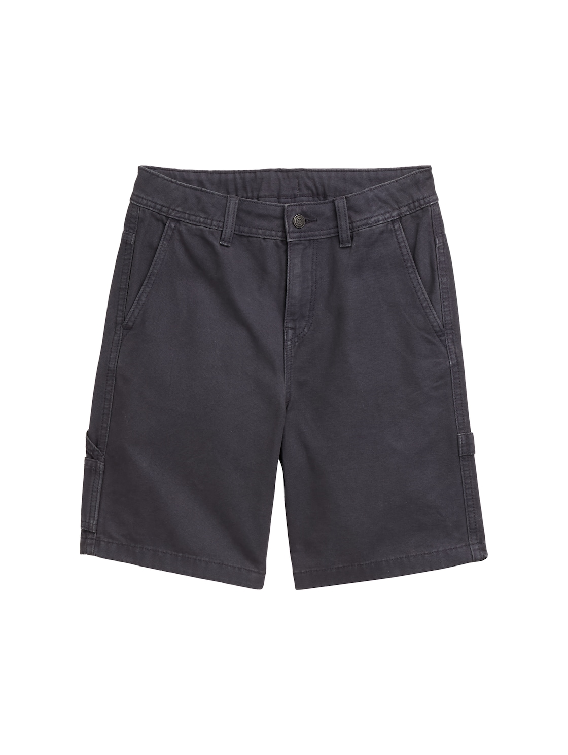 TOM TAILOR Jungen Baggy Fit Shorts, grau, Uni, Gr. 176 von Tom Tailor