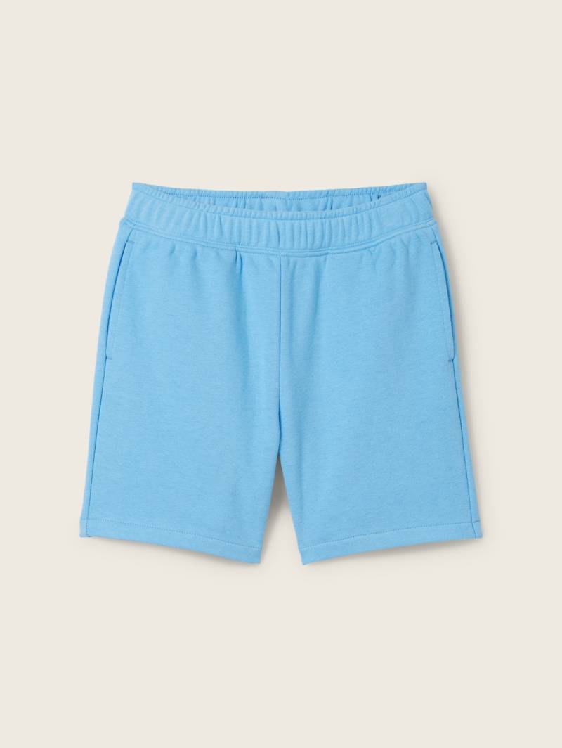 TOM TAILOR Jungen Basic Sweat Shorts, blau, Uni, Gr. 104/110 von Tom Tailor