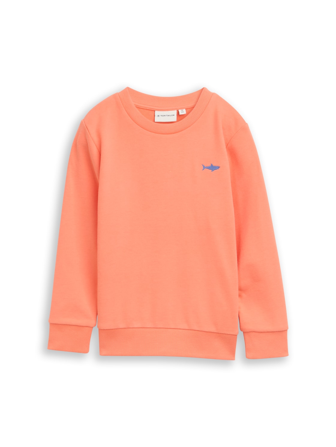 TOM TAILOR Jungen Basic Sweatshirt mit Print, orange, Uni, Gr. 128/134 von Tom Tailor
