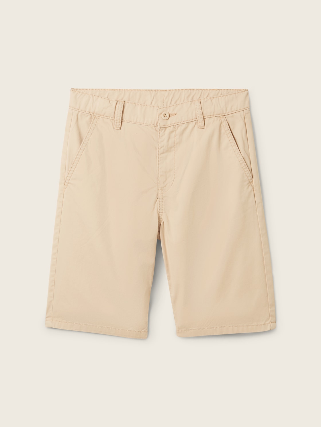 TOM TAILOR Jungen Bermudashorts, braun, Uni, Gr. 134 von Tom Tailor